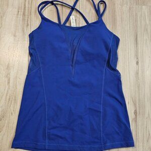 NWT LULULEMON Exquisite Bra Strappy Tank Top – Sapphire Blue – Size 6